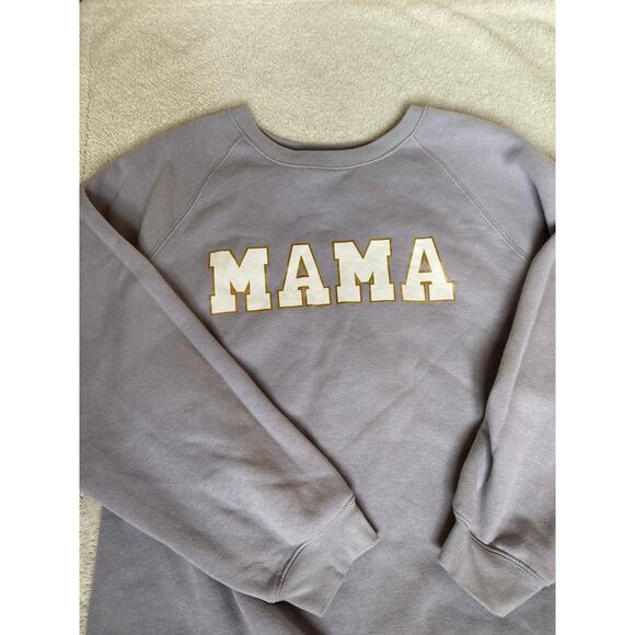 State of Mine Cotton Blend MAMA Purple Sweatshirt- Size Large - Picture 7 of 7